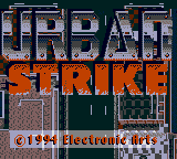 Urban Strike (USA, Europe) Title Screen